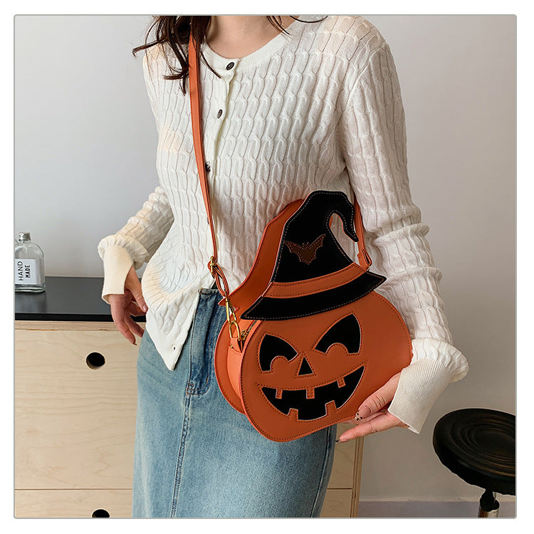 Shoulder Messenger Bag Female Halloween Pumpkin Bag