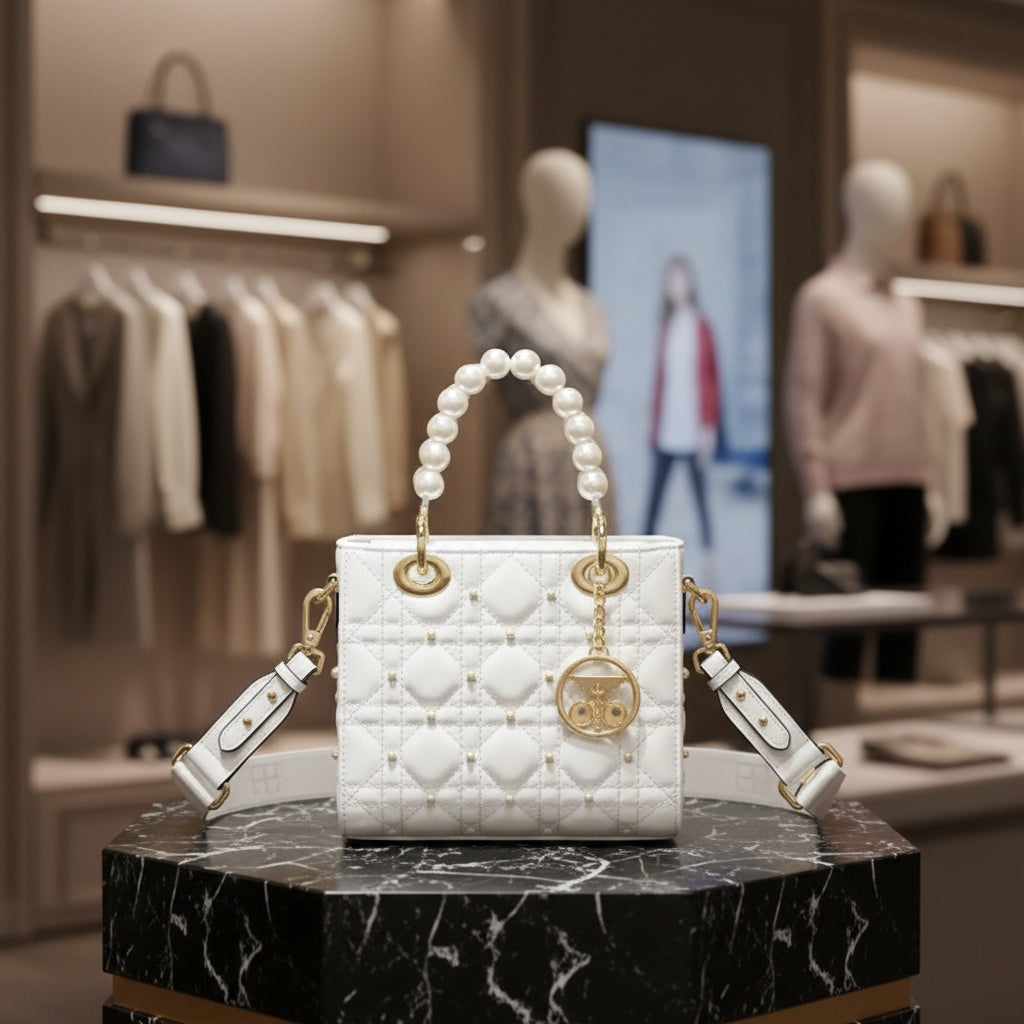 ZenFlow Eye Theme Bag Collection - Pearl Crossbody