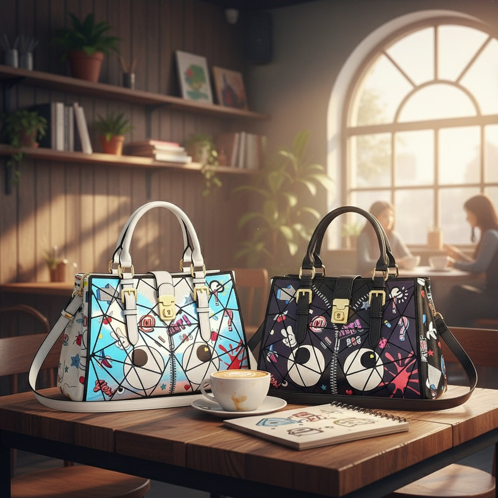 ZenFlow Eye Theme Bag Collection - Urban Canvas Handbag