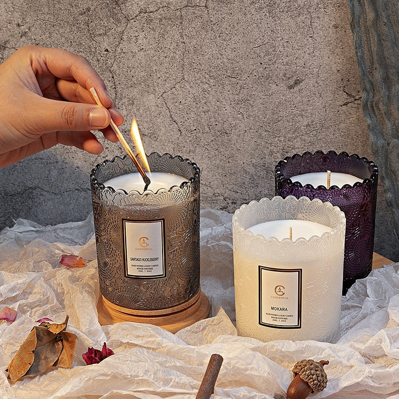 Aromatherapy Soy Candles Bedroom Smoke-free Long-lasting Decoration