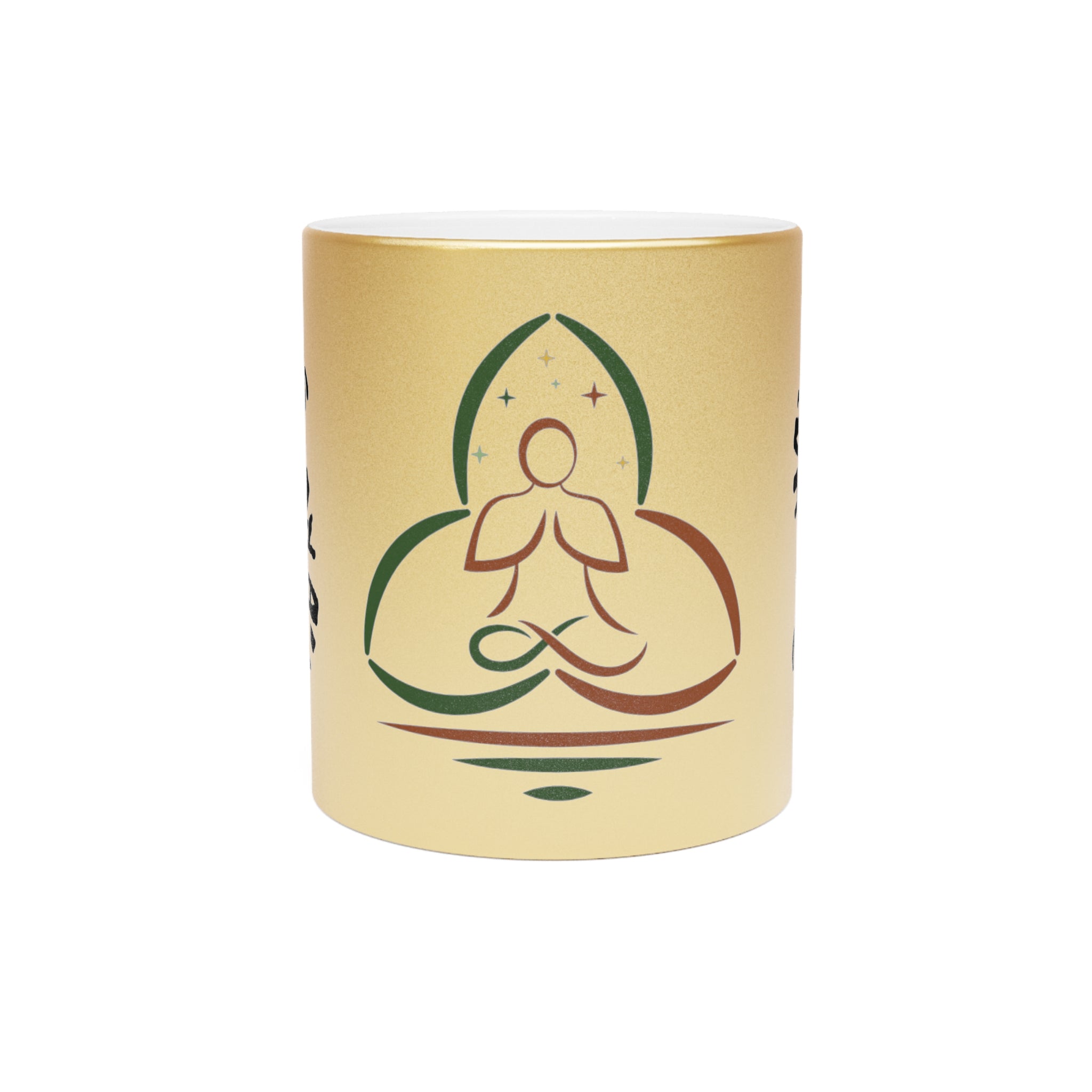 Energy-Inspired Metallic Mug - Stay Aligned & Mindful