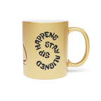 Energy-Inspired Metallic Mug - Stay Aligned & Mindful