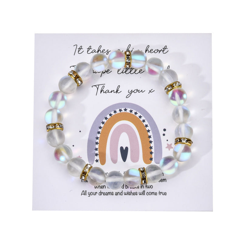 Colorful Glitter Stone Colorful Crystal Bracelet