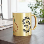 Energy-Inspired Metallic Mug - Stay Aligned & Mindful