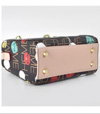 Zenflow Eye Theme Dai Fei Women's Printed Shaped Bag with Silk Ribbon