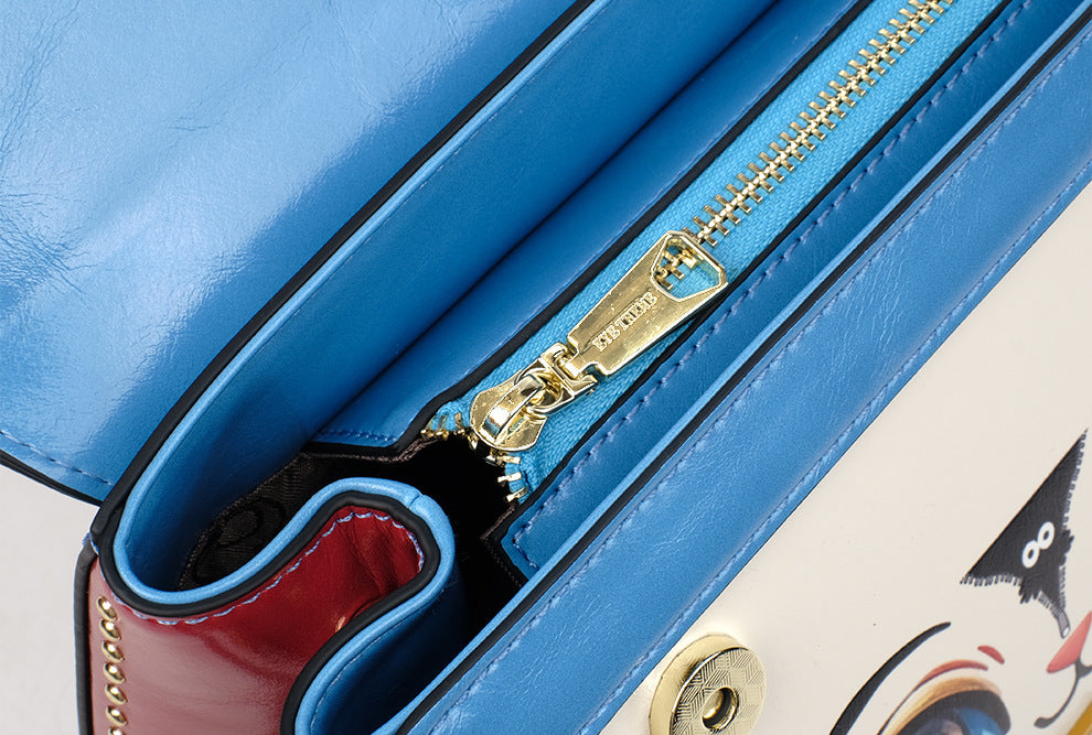 Τσάντα χιαστί Zenflow με θέμα τα μάτια της γάτας 