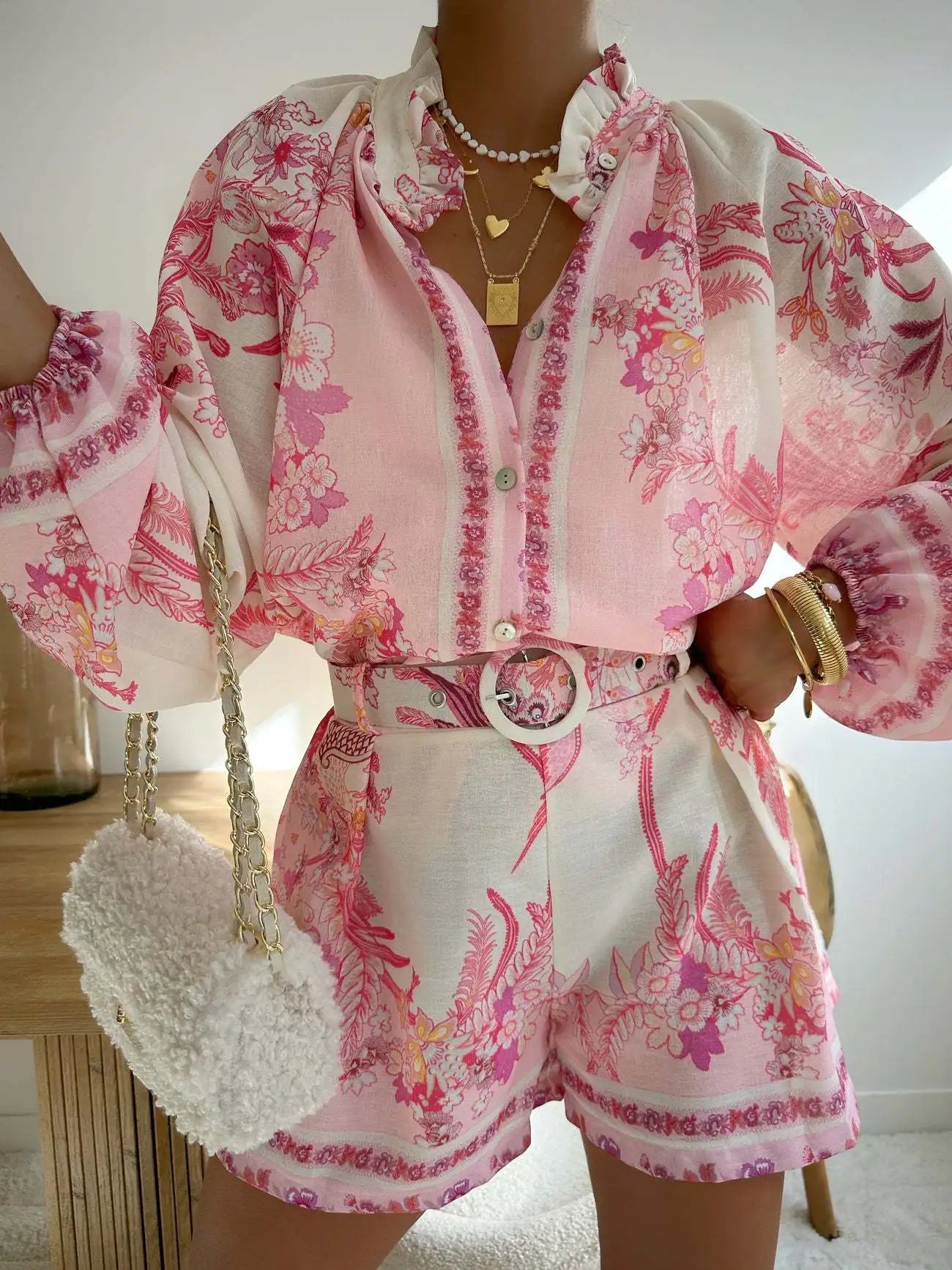 ZenFlow Bohemian Bliss Co-ord Set - Sacred Freedom Expression Two-Piece