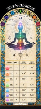 CrystalSoul 432Hz 7-8.5inch Alchemy Clear Quartz Crystal Singing Bowls Set of 7pcs for Sound Healing with bag and accessories