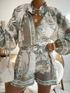 ZenFlow Bohemian Bliss Co-ord Set - Sacred Freedom Expression Two-Piece