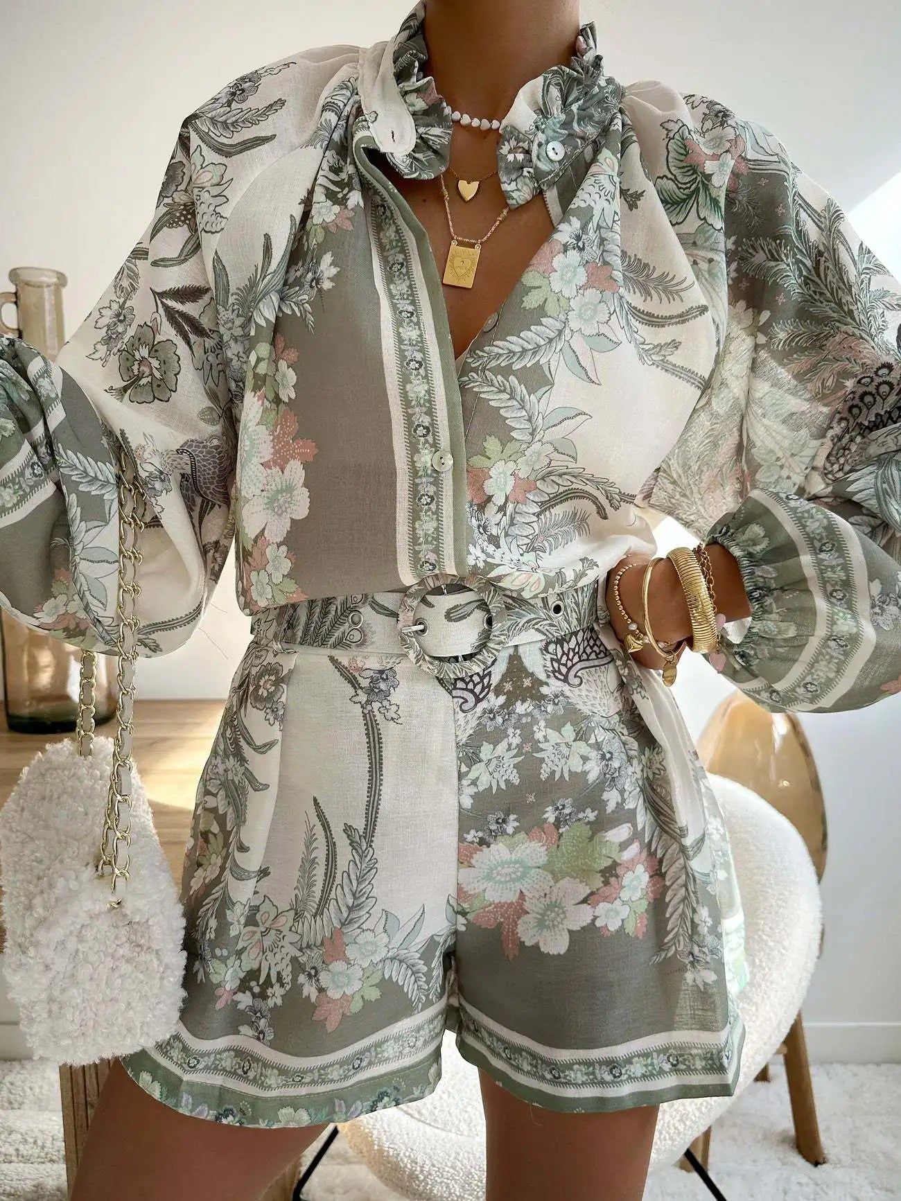 ZenFlow Bohemian Bliss Co-ord Set - Sacred Freedom Expression Two-Piece