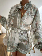 ZenFlow Bohemian Bliss Co-ord Set - Sacred Freedom Expression Two-Piece