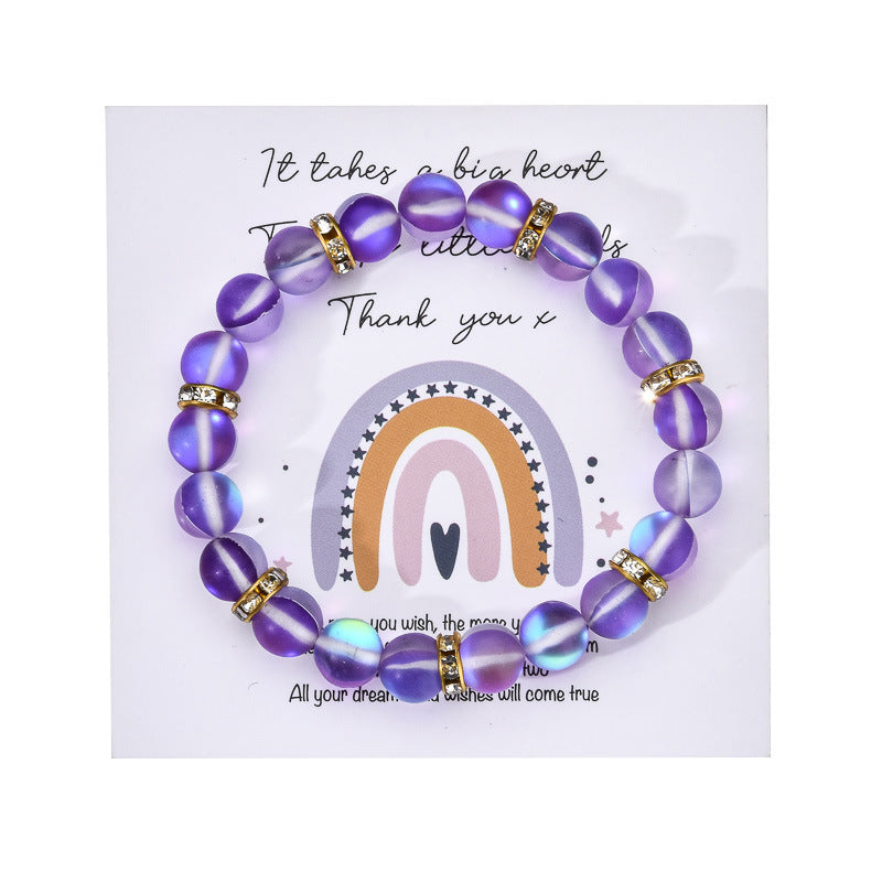 Colorful Glitter Stone Colorful Crystal Bracelet