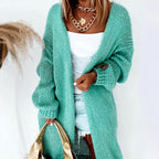 Women's Turquoise Dreams Cardigan - Heart Chakra Healing Knit Coat