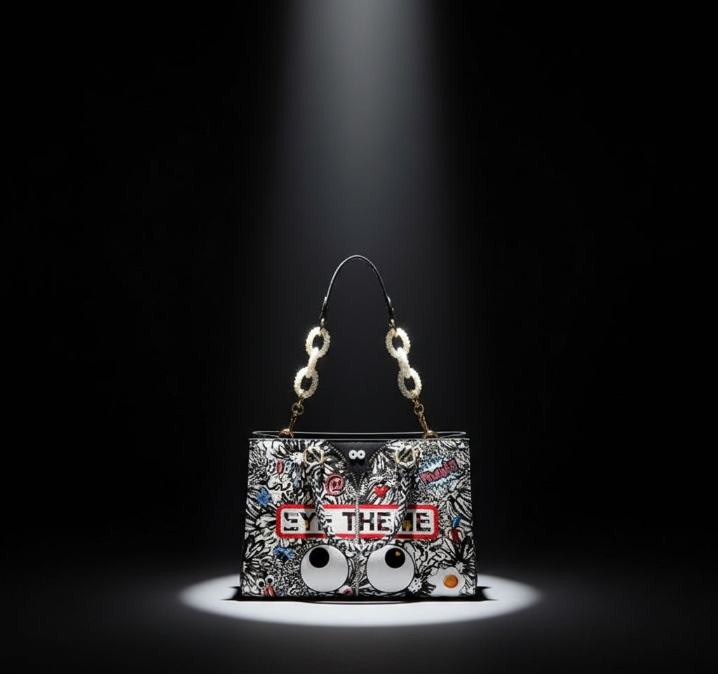 ZenFlow Eye Theme Bag Collection -Graffiti Dreams Statement Bag