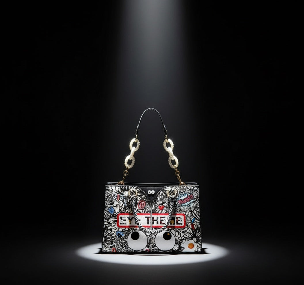 ZenFlow Eye Theme Bag Collection -Graffiti Dreams Statement Bag