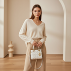 ZenFlow Eye Theme Bag Collection - Pearl Crossbody