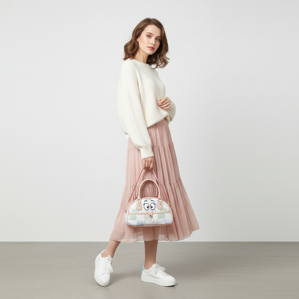 ZenFlow Eye Theme Bag Collection - Playful Whispers Mini Bag - Quirky Conscious Companion