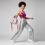 ZenFlow Eye Theme Bag Sparkle Dreams Mini Tote - Magical Expression Handbag