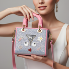 ZenFlow Eye Theme Bag Sparkle Dreams Mini Tote - Magical Expression Handbag