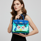 Zenflow Eye Theme Monogram Large Handbag