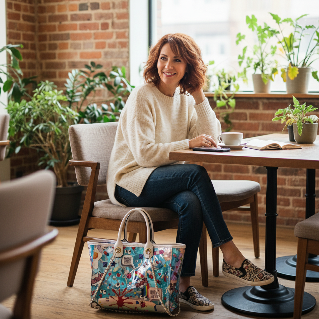 Zenflow Eye Theme Jelly Women's Chain Handheld Bag