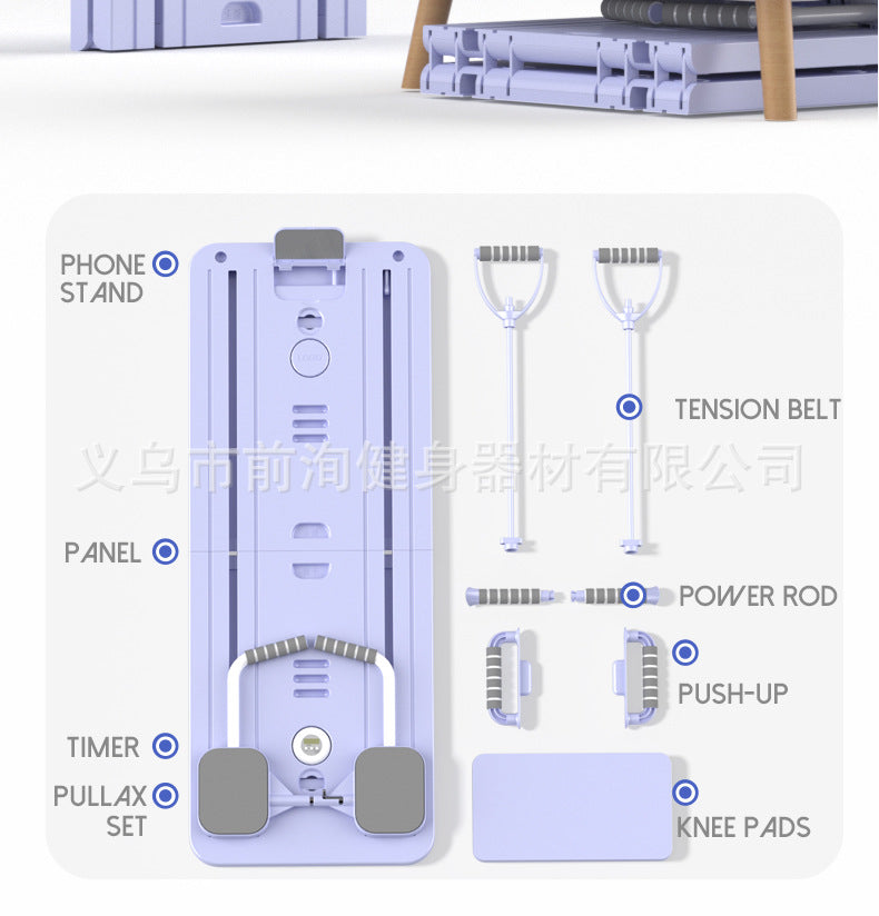 ZenFlow Sacred Alignment Pilates Board - Holistic Home Wellness Transformation Platform